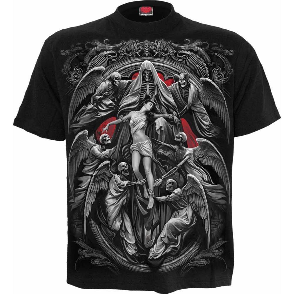 Spiral - REAPER'S DOOR Mens T-shirt - Black